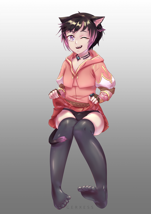 Detailed anime style